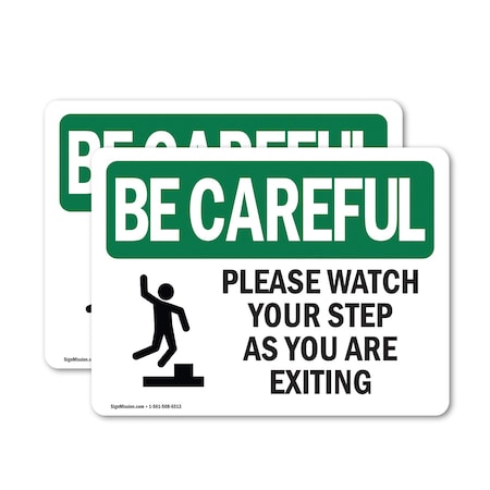 Signmission 18 in Height, 24 in Width, Vinyl Decal, Rectangle OS-2PACK-BC-D-1824-L-10082